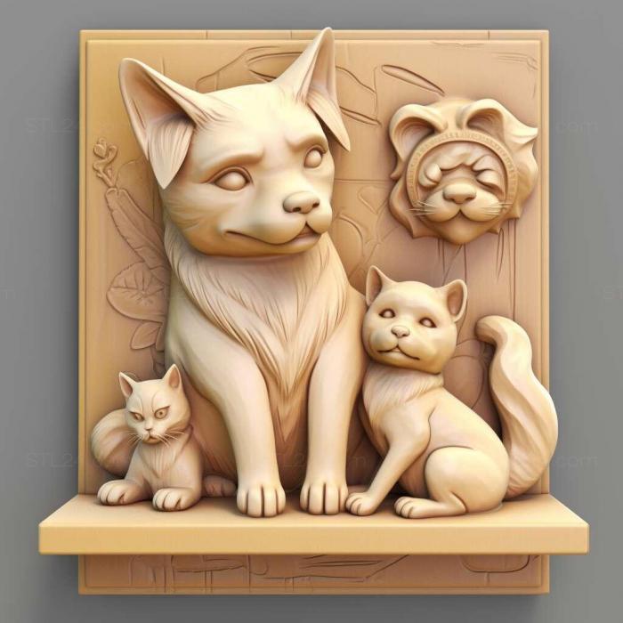 Games (Nintendogs Cats 3, GAMES_31723) 3D models for cnc